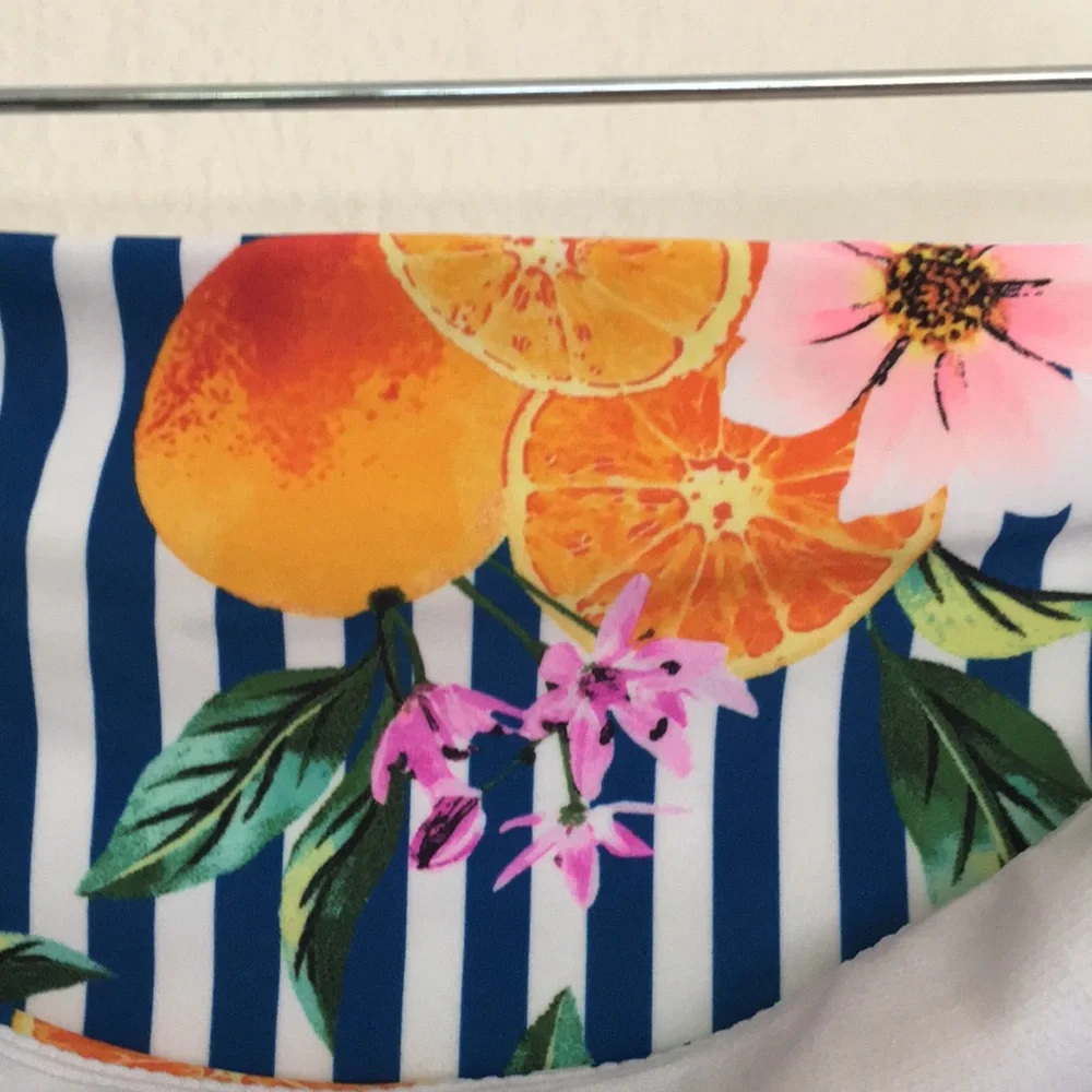 NOBO Stripe Orange Bikini Bottoms